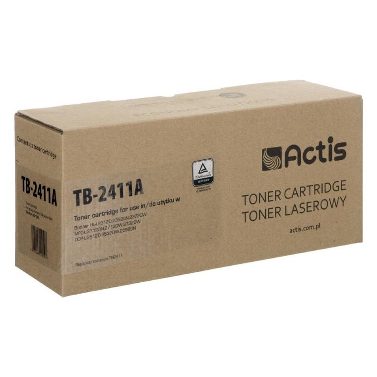 Actis, toner, TB-2411A, zamiennik TN-2411, Standard, 1200 stron, czarny