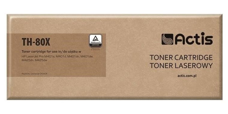 Actis, toner, TH-80X, zamiennik HP 80X CF280X, Standard, 6900 stron, czarny