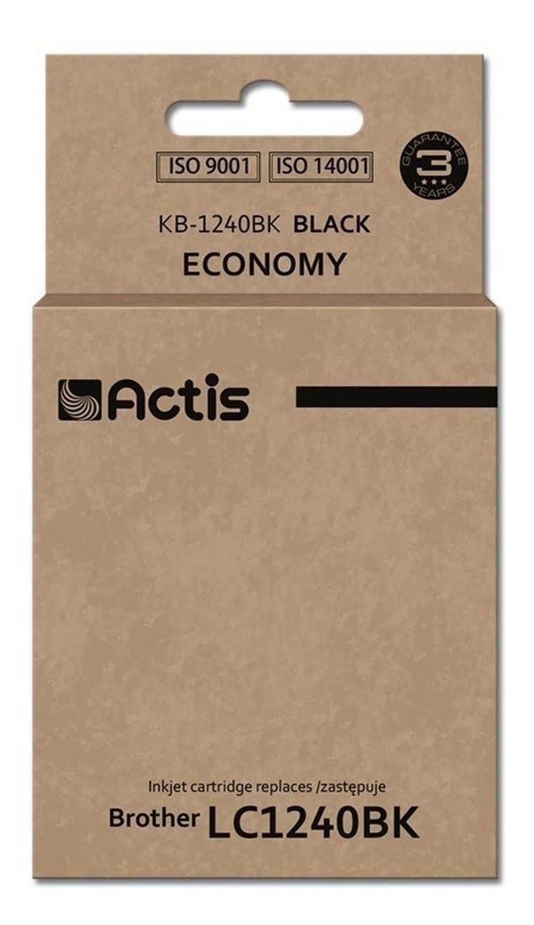Actis, tusz do drukarki, KB-1240Bk, zamiennik Brother LC1240BK/LC1220BK, Standard, 19 ml, czarny