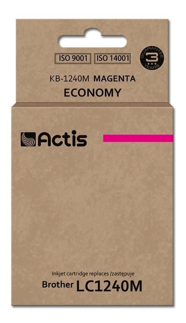 Actis, tusz do drukarki, KB-1240M, zamiennik Brother LC1240M/LC1220M, Standard, 19 ml, czerwony