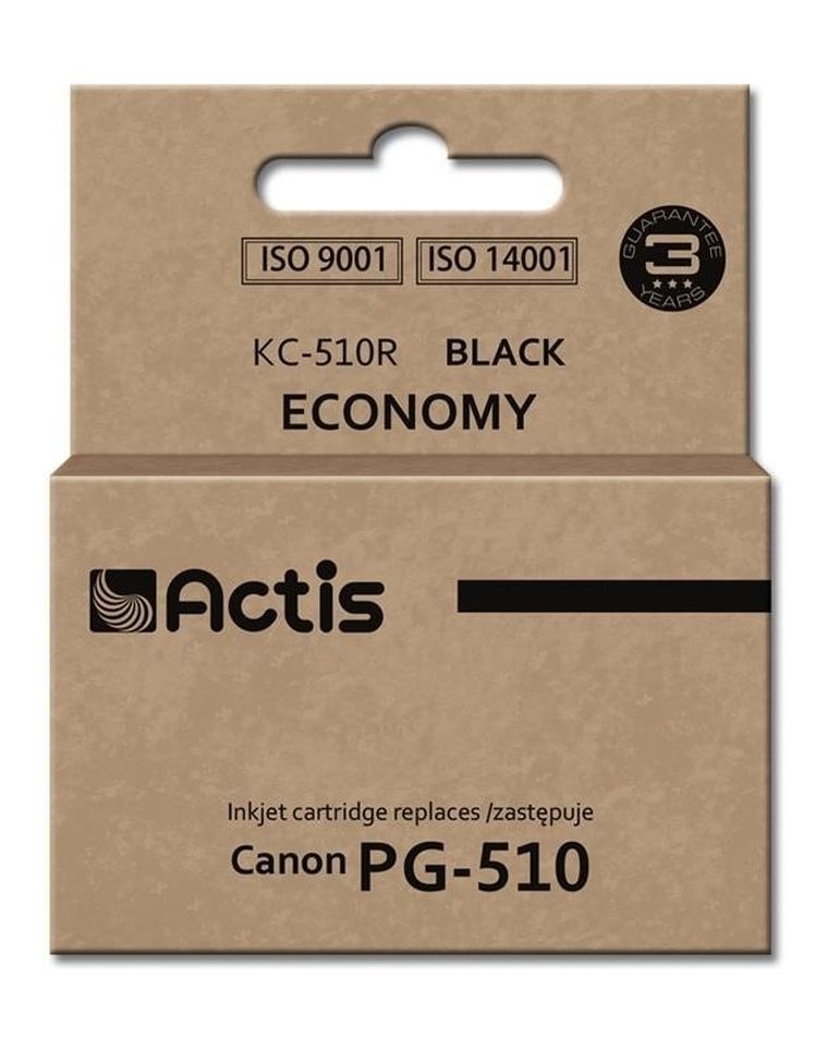 Actis, tusz do drukarki, KC-510R, zamiennik PG-510, Standard, 12 ml, czarny