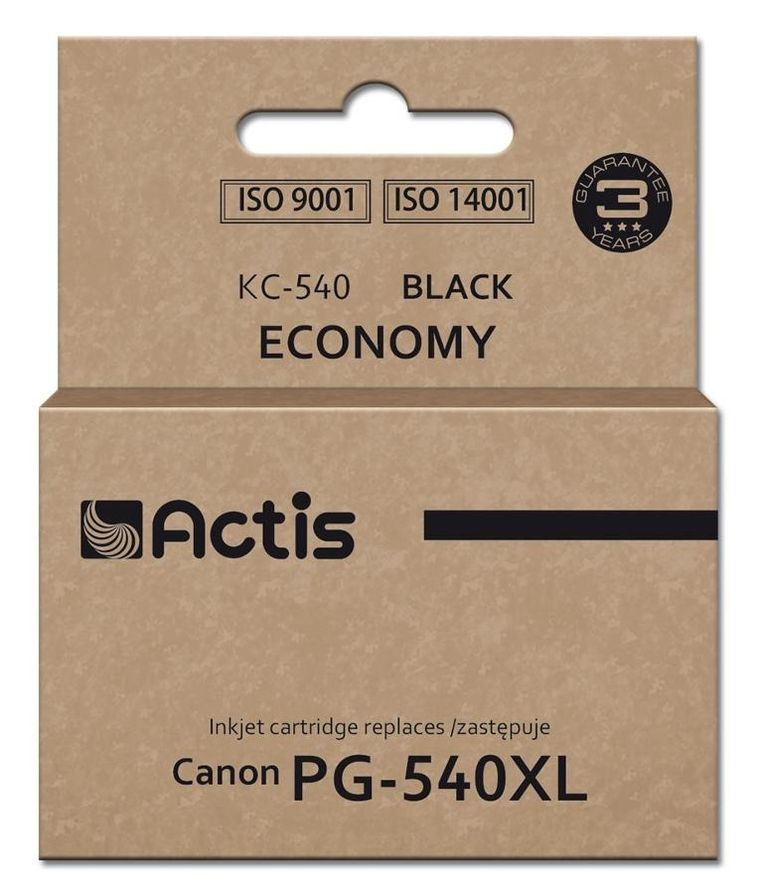 Actis, tusz do drukarki, KC-540, zamiennik Canon PG-540XL, Supreme, 22 ml, czarny