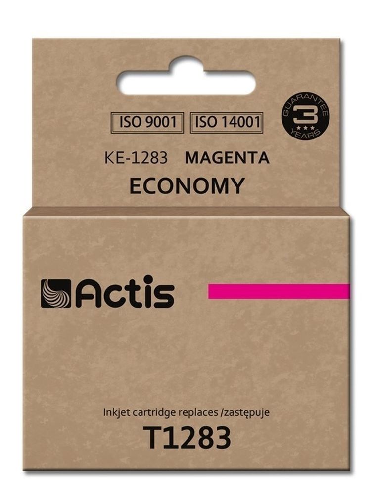 Actis, tusz do drukarki, KE-1283, zamiennik Epson T1283, Standard, 13 ml, czerwony