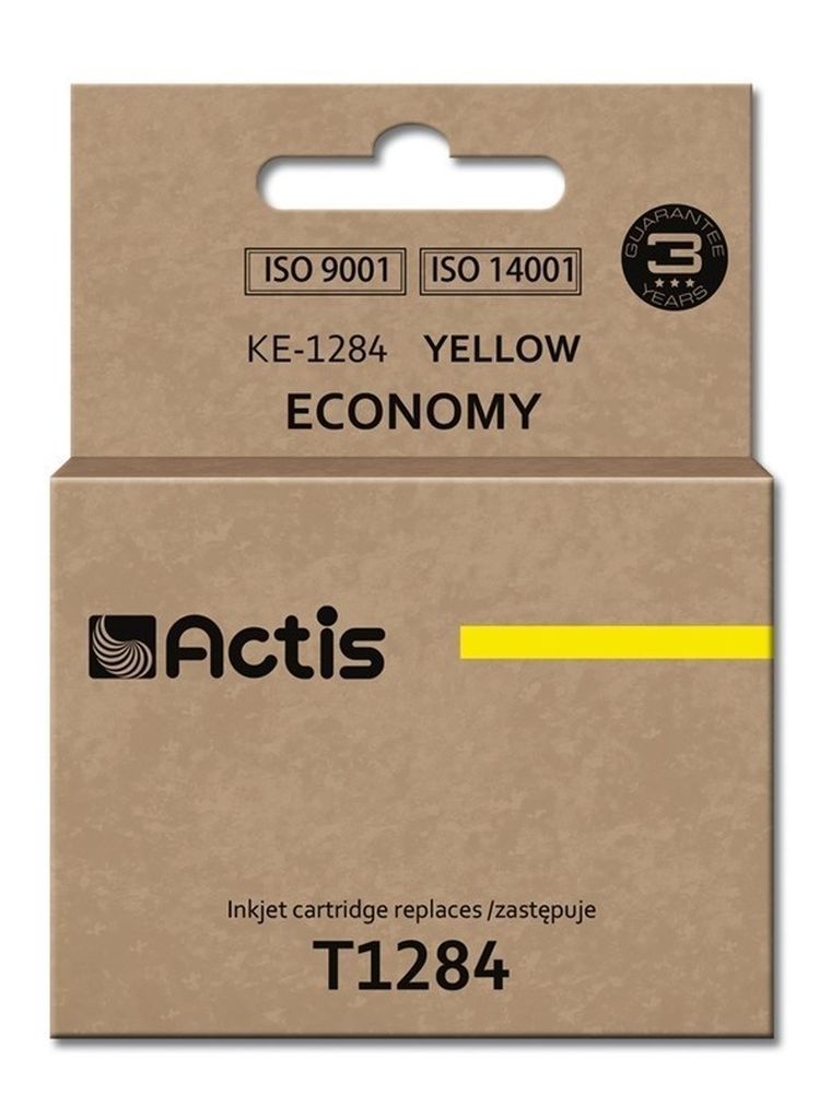 Actis, tusz do drukarki, KE-1284, zamiennik Epson T1284, Standard, 13 ml, żółty