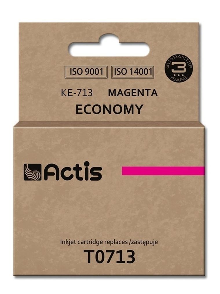 Actis, tusz do drukarki, KE-713, zamiennik Epson T0713, T0893, T1003, Standard, 13,5 ml, czerwony