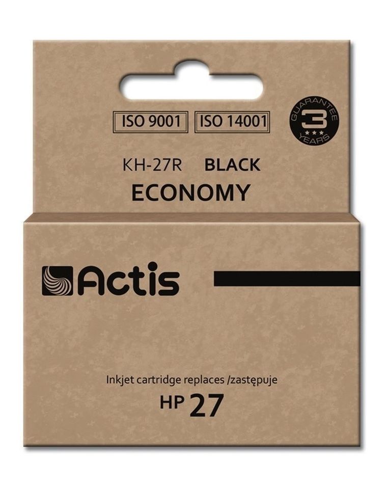 Actis, tusz do drukarki, KH-27R, zamiennik HP 27 C8727A, Standard, 20 ml, czarny