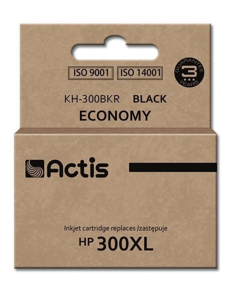 Actis, tusz do drukarki, KH-300BKR, zamiennik HP 300XL CC641EE, Standard, 15 ml, czarny