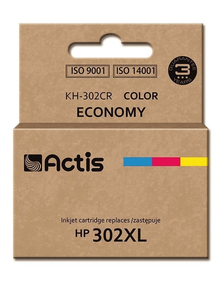 Actis, tusz do drukarki, KH-302CR, zamiennik HP 302XL F6U67AE, Premium, 21 ml, kolor