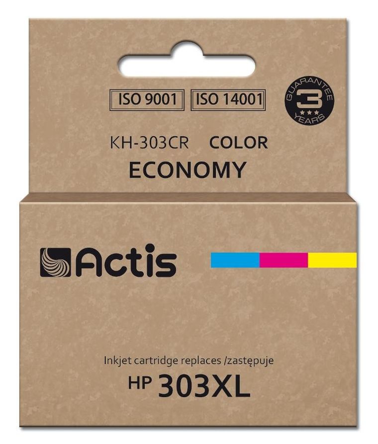 Actis, tusz do drukarki, KH-303CR, zamiennik HP303XL T6N03AE, Premium, 18ml, 415 stron, kolorowy