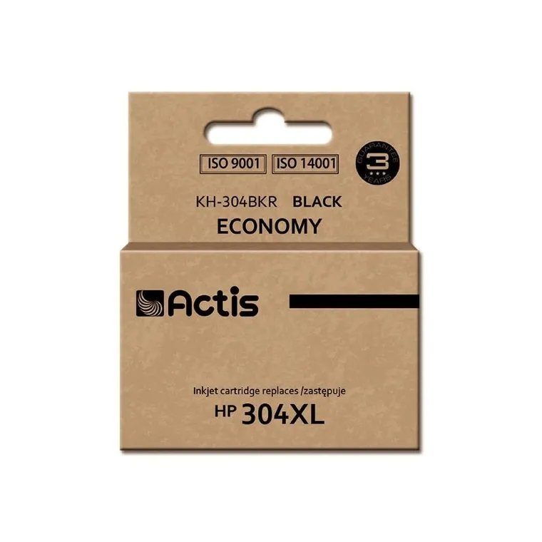 Actis, tusz do drukarki, KH-304BKR, zamiennik HP 304XL N9K08AE, Premium, 15 ml, czarny