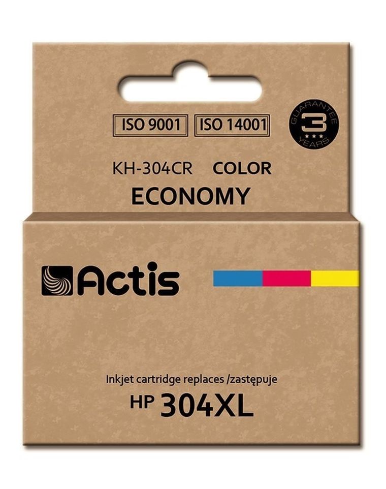 Actis, tusz do drukarki, KH-304CR, zamiennik HP 304XL N9K07AE, Premium, 18 ml, kolor