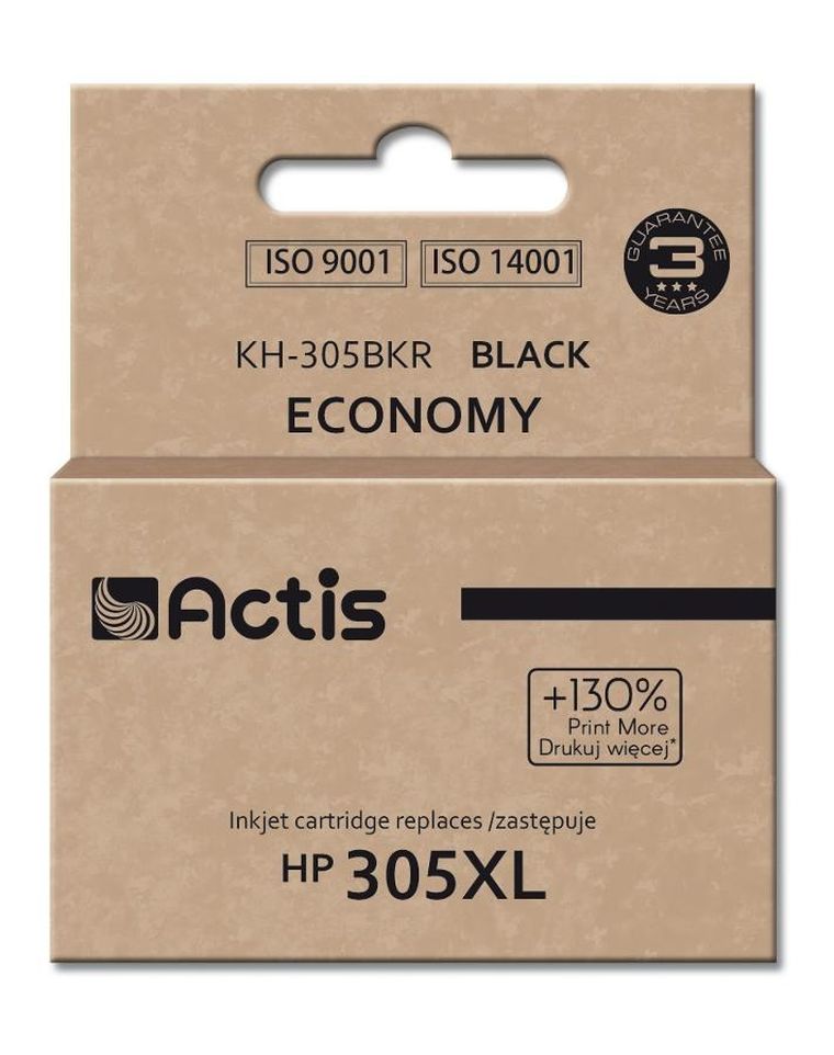 Actis, tusz do drukarki, KH-305BKR HP, zamiennik 3ym62ae, Standard, 20 ml, Black