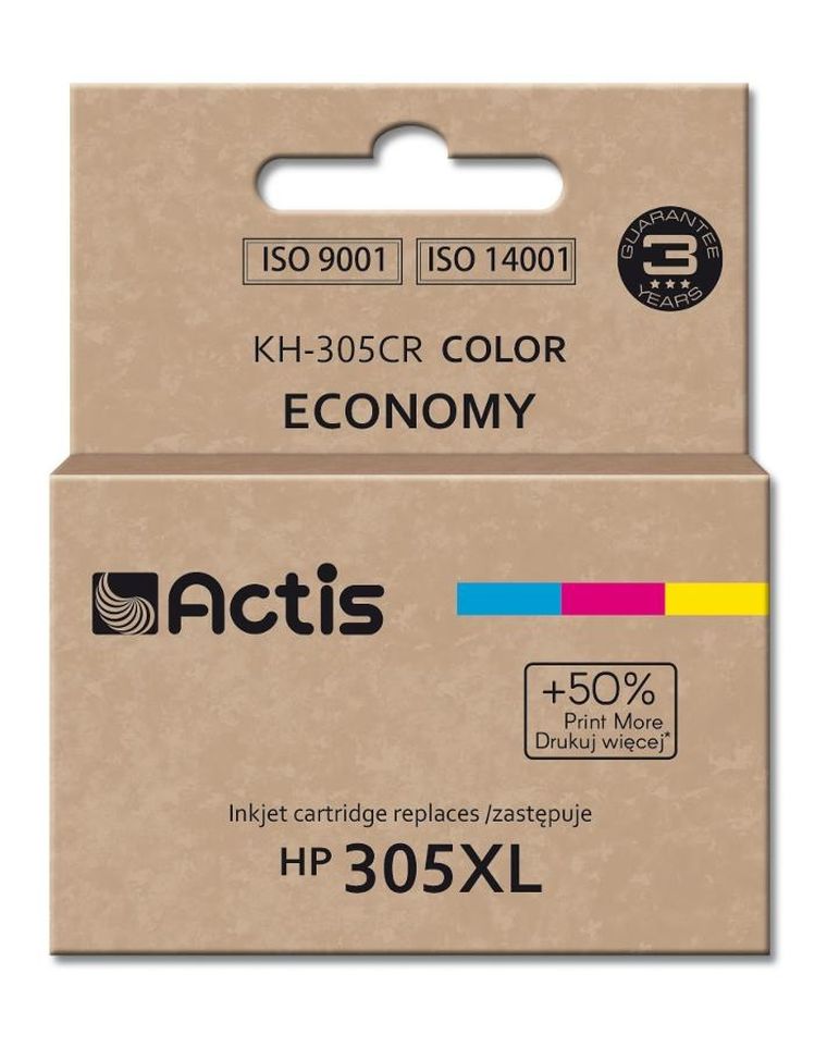 Actis, tusz do drukarki, KH-30CR HP, zamiennik 3ym63ae, Standard, 18 ml, Color