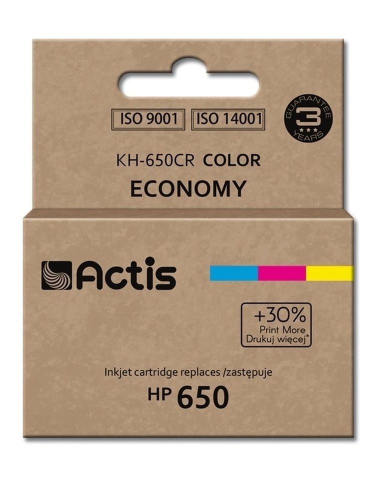Actis, tusz do drukarki, KH-650CR, zamiennik HP 650 CZ102AE, Standard, 9 ml, kolor
