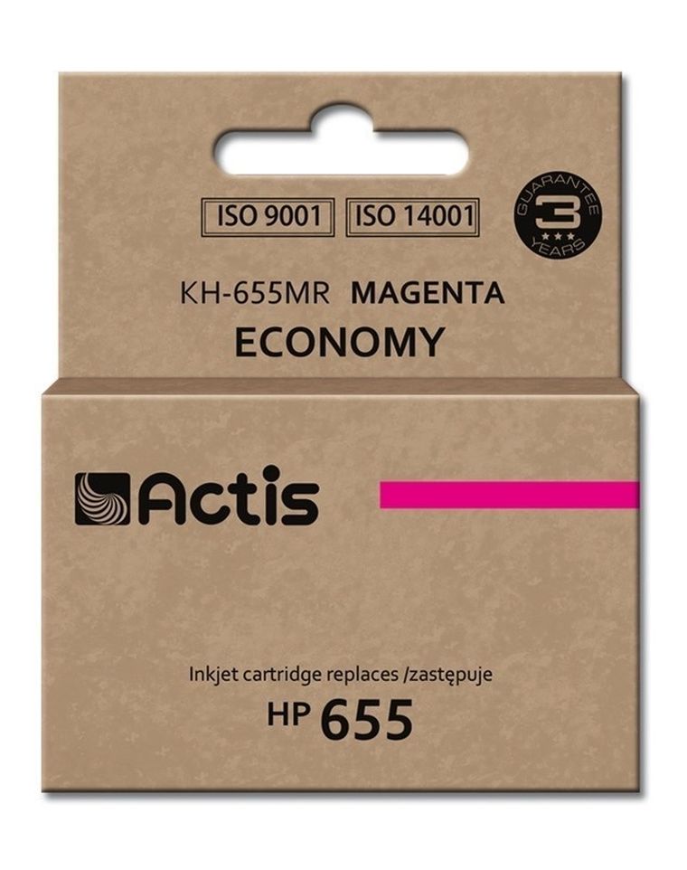 Actis, tusz do drukarki, KH-655MR, zamiennik HP 655 CZ111AE, Standard, 12 ml, czerwony