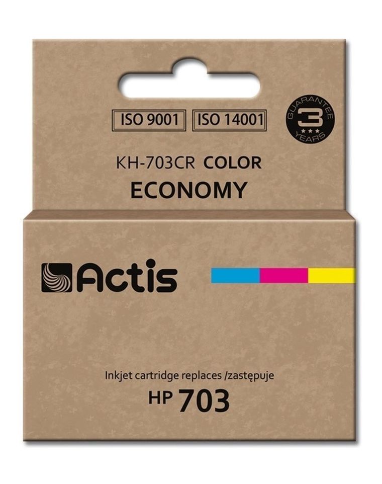 Actis, tusz do drukarki, KH-703CR, zamiennik HP 703 CD888AE, Standard, 12 ml, kolor