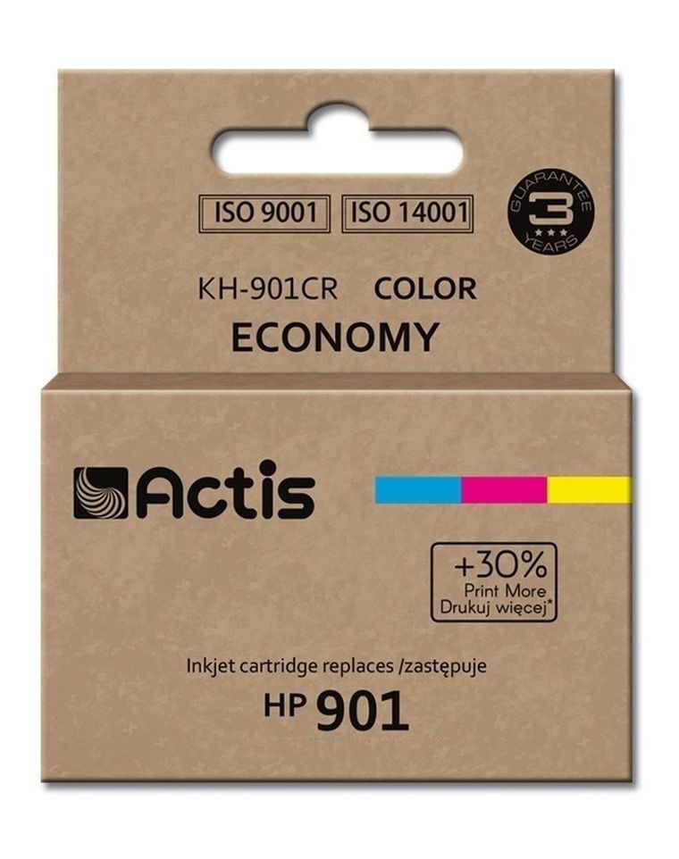 Actis, tusz do drukarki, KH-901CR, zamiennik HP 901 CC656AE, Standard, 21 ml, kolor