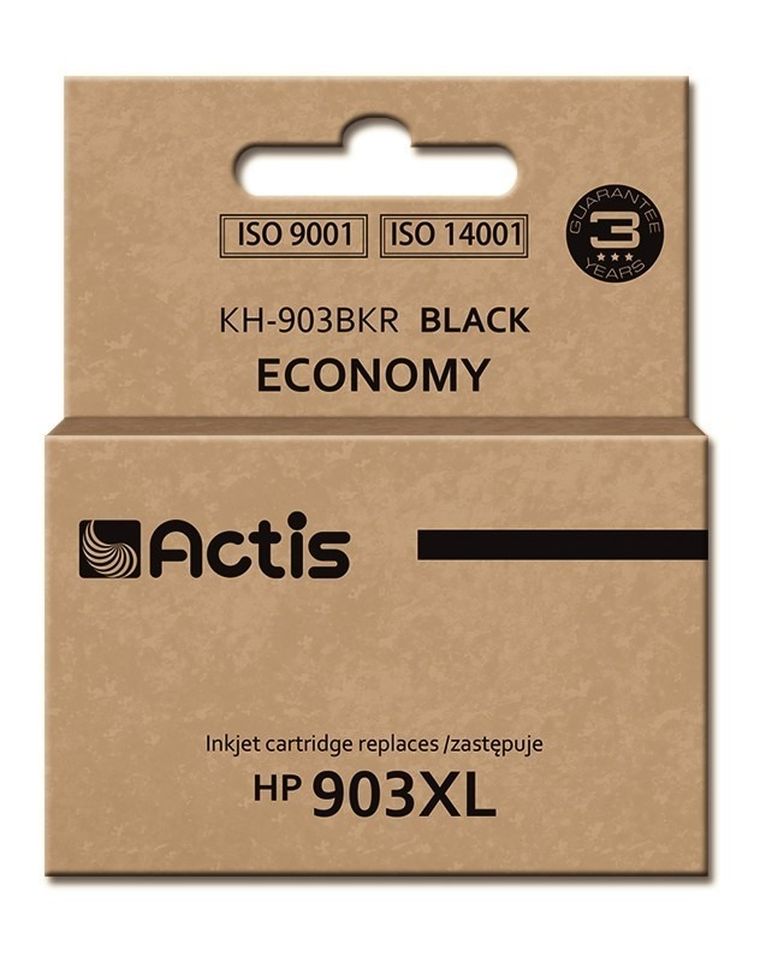 Actis, tusz do drukarki, KH-903BKR, zamiennik HP 903XL T6M15AE, Premium, 30 ml, czarny