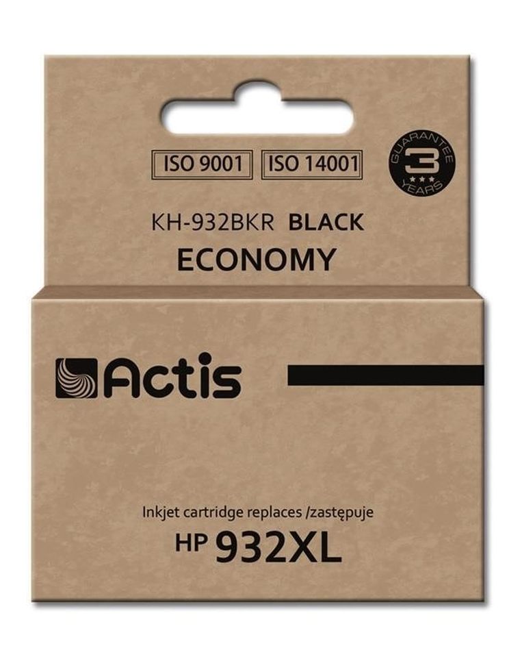 Actis, tusz do drukarki, KH-932BKR, zamiennik HP 932XL CN053AE, Standard, 30 ml, czarny