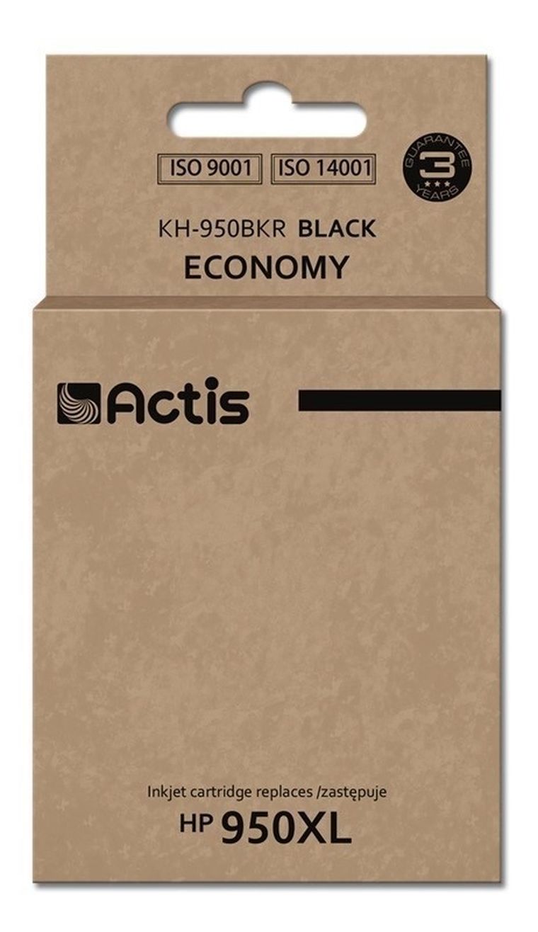 Actis, tusz do drukarki, KH-950BKR, zamiennik HP 950XL CN045AE, Standard, 80 ml, czarny