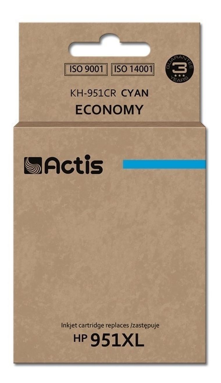 Actis, tusz do drukarki, KH-951CR, zamiennik HP 951XL CN046AE, Standard, 25 ml, niebieski