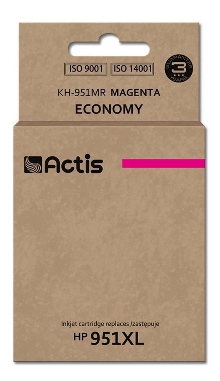 Actis, tusz do drukarki, KH-951MR, zamiennik HP 951XL CN047AE, Standard, 25 ml, czerwony
