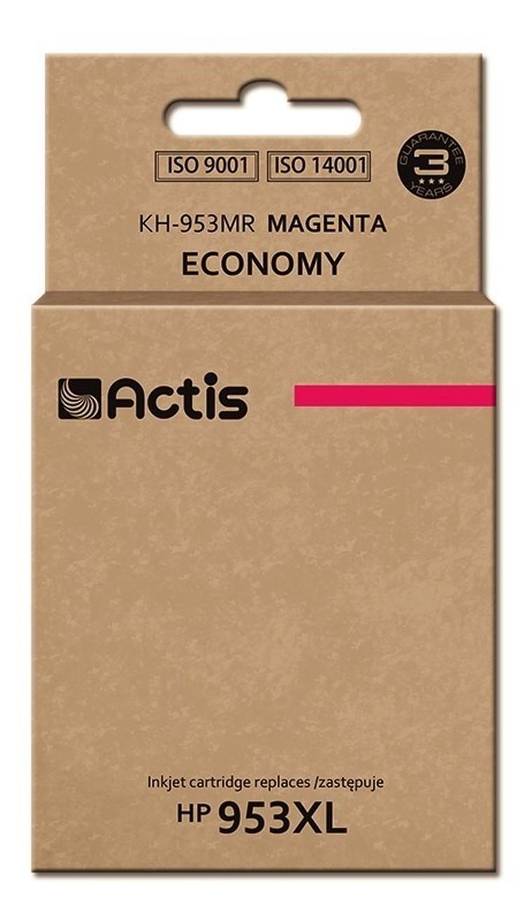 Actis, tusz do drukarki, KH-953MR, zamiennik HP 953XL F6U17AE, Premium, 25 ml, czerwony