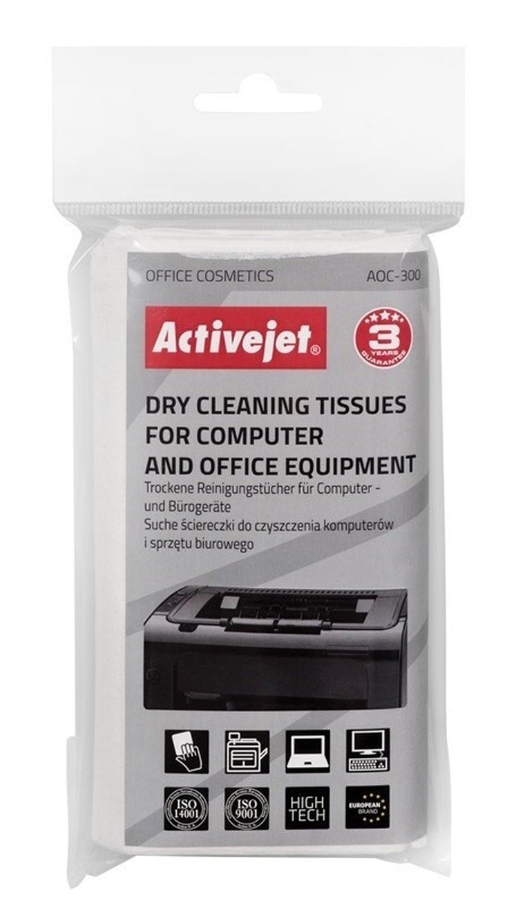 Activejet, chusteczki bezpyłowe, 24 szt.