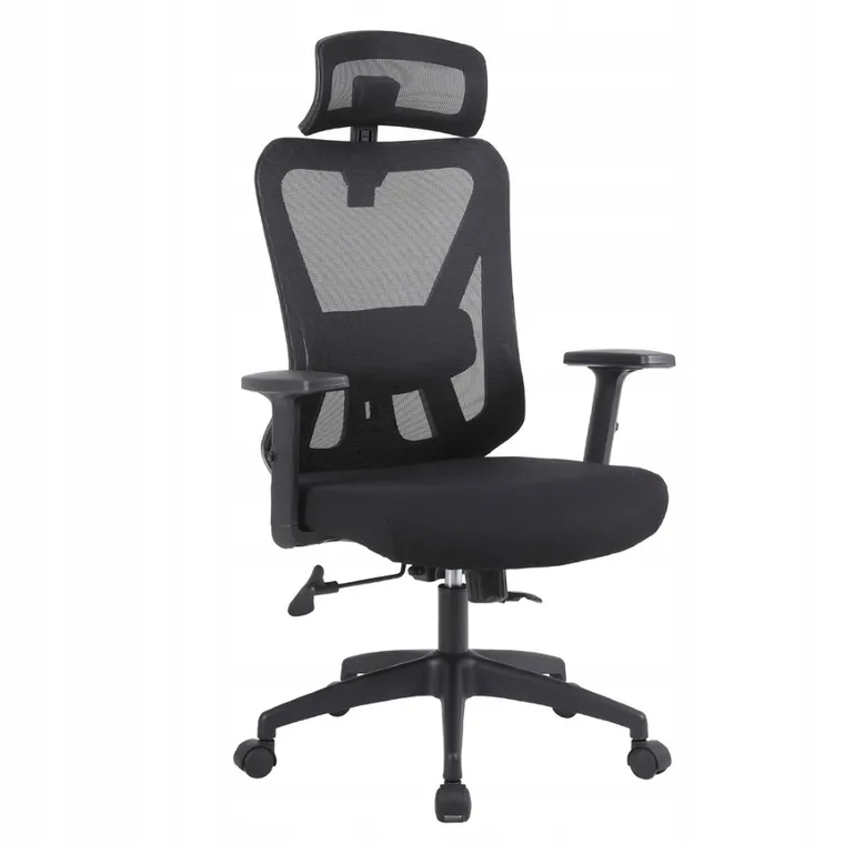 Activejet, fotel biurowy, ergonomiczny, T5, czarny