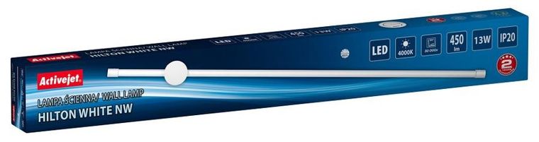 Activejet, Hilton, lampa ścienna LED, white