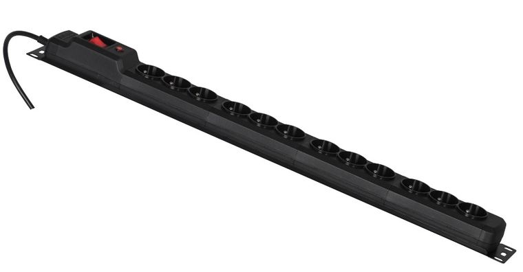 Activejet, listwa przeciwprzepięciowa, COMBO, 12 gniazd, 5 m