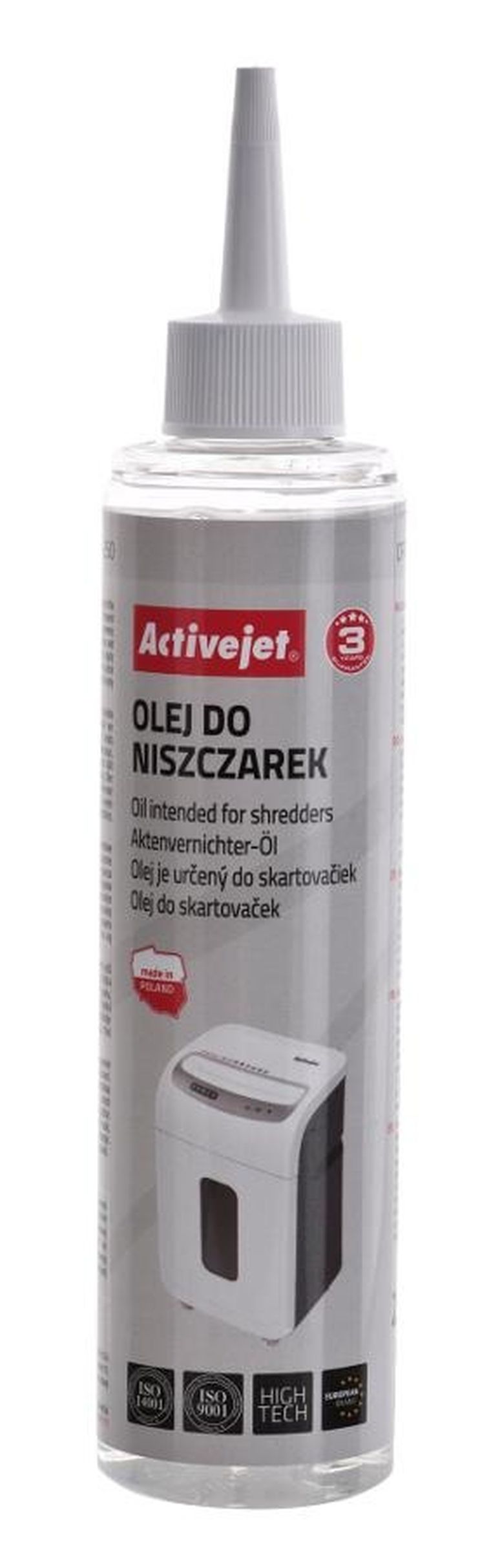 Activejet, olej do niszczarek, 250 ml