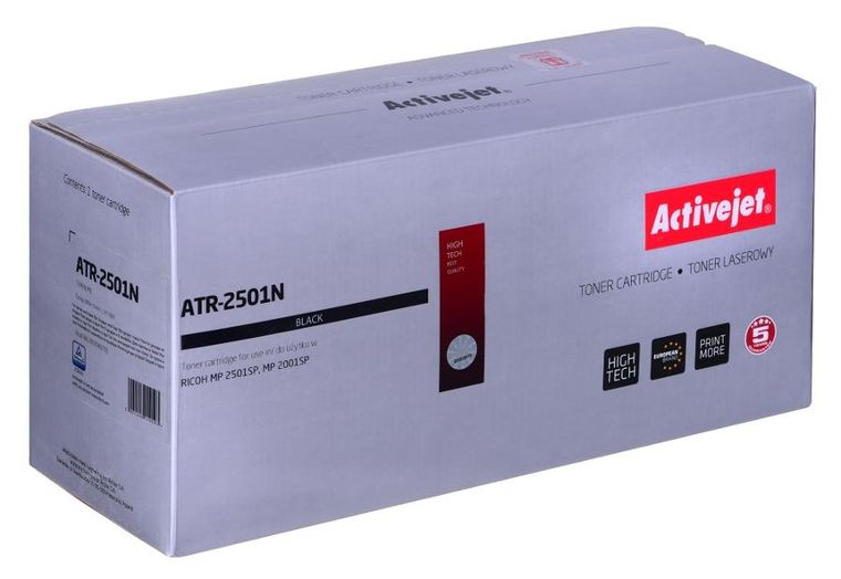 Activejet, toner do drukarki, ATR-2501N, zamiennik Ricoh 841769, 841991, 842009, Supreme, 9000 stron, czarny