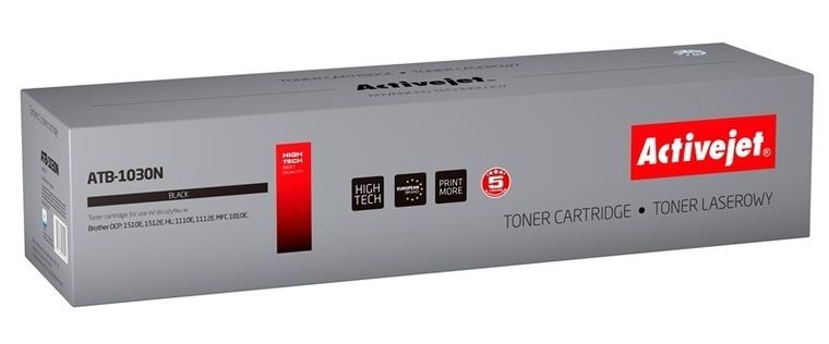 Activejet, toner do drukarki, zamiennik Brother TN-1030/TN-1050, Supreme, 1000 stron, czarny, ATB-1030N