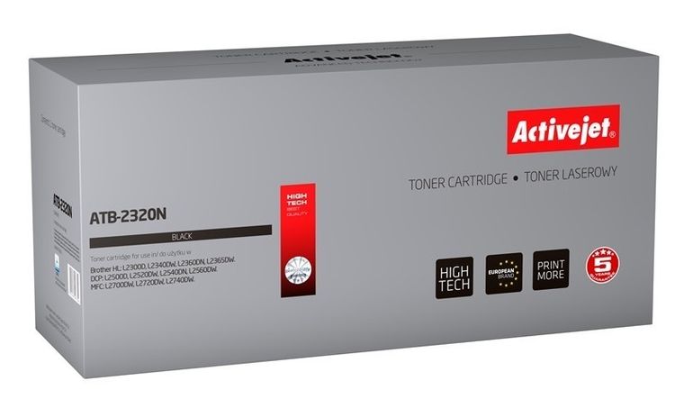 Activejet, toner do drukarki, zamiennik Brother TN-2320, Supreme, 2600 stron, czarny, ATB-2320N
