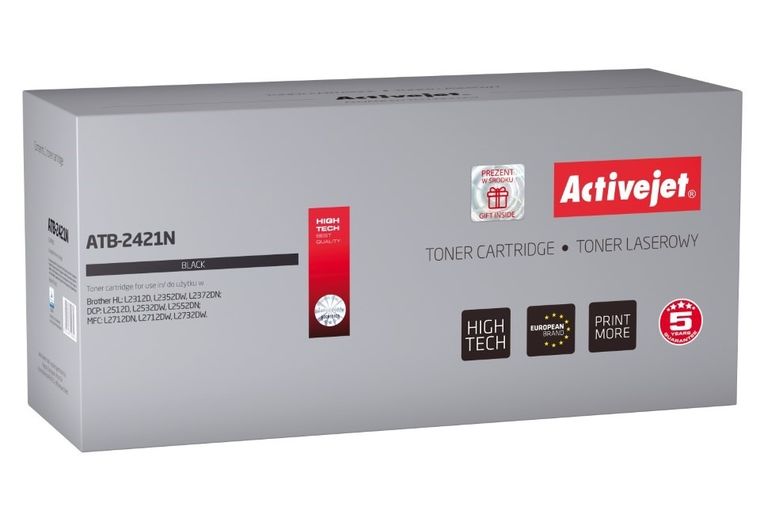 Activejet, toner do drukarki, zamiennik Brother TN-2421, Supreme, 3000 stron, czarny, ATB-2421N