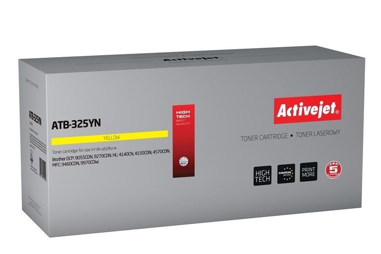Activejet, toner do drukarki, zamiennik Brother TN-325Y, Supreme, 3500 stron, żółty, ATB-325YN
