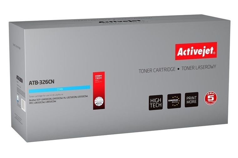 Activejet, toner do drukarki, zamiennik Brother TN-326C, Supreme, 3500 stron, niebieski, ATB-326CN
