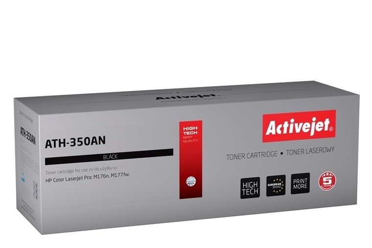 Activejet, toner do drukarki, zamiennik HP 205A CF350A, Supreme, 1300 stron, czarny, ATH-350AN