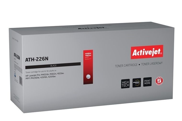 Activejet, toner do drukarki, zamiennik HP 226A CF226A, Supreme, 3100 stron, czarny, ATH-226N