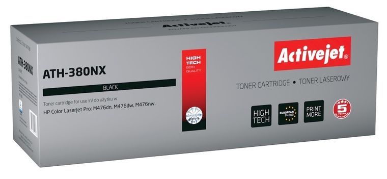 Activejet, toner do drukarki, zamiennik HP 312X CF380X, Supreme, 4400 stron, czarny, ATH-380NX