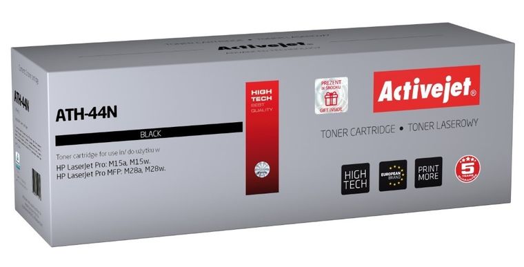 Activejet, toner do drukarki, zamiennik HP 44A CF244A, Supreme, 1000 stron, czarny, ATH-44N