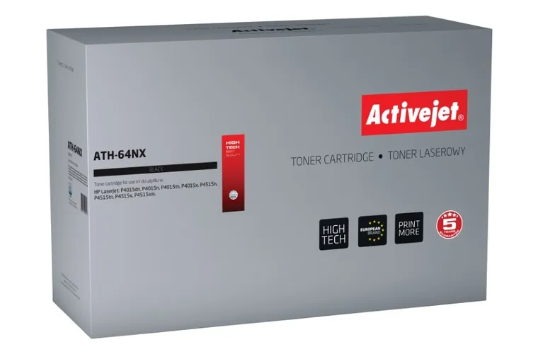 Activejet, toner do drukarki, zamiennik HP 64X CC364X, Supreme, 24000 stron, czarny, ATH-64NX