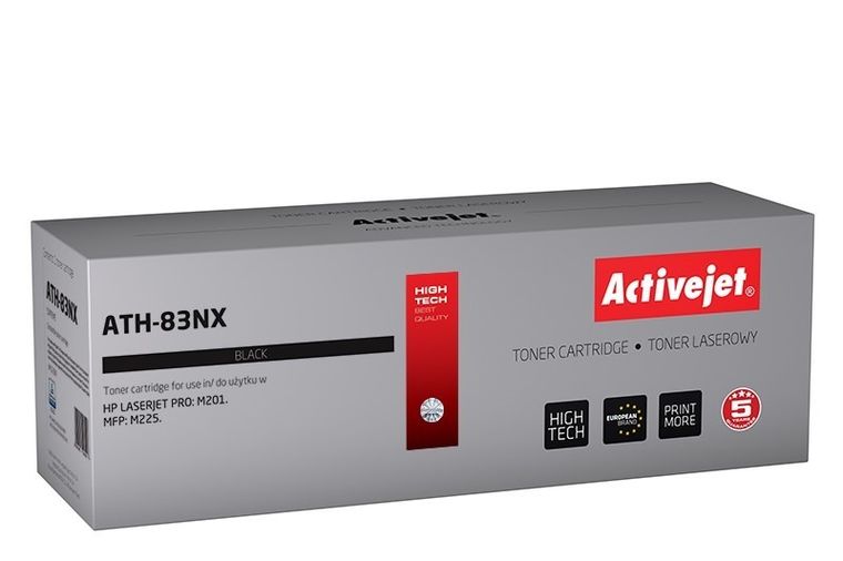 Activejet, toner do drukarki, zamiennik HP 83X CF283X, Supreme, 2200 stron, czarny, ATH-83NX