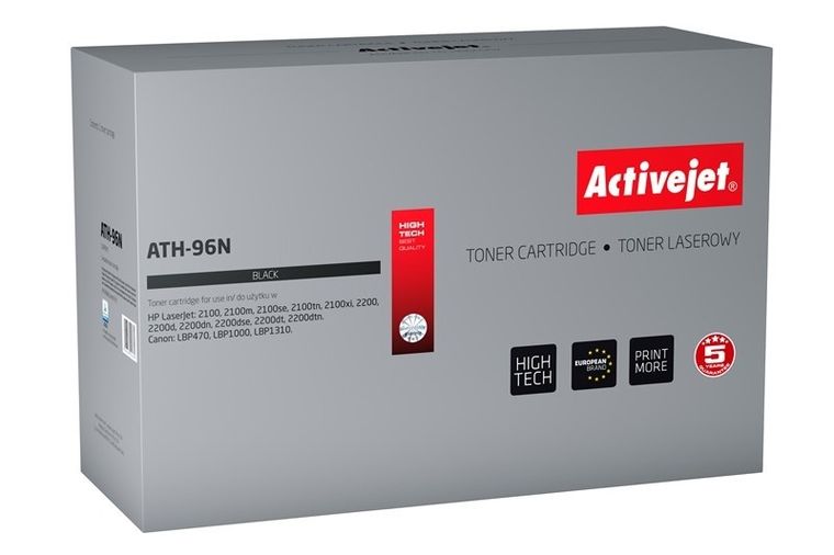 Activejet, toner do drukarki, zamiennik HP 96A C4096A, Canon EP-32, Supreme, 5700 stron, czarny, ATH-96N