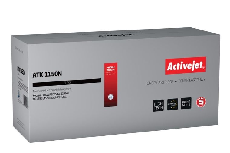 Activejet, toner do drukarki, zamiennik Kyocera TK-1150, Supreme, 3000 stron, czarny, ATK-1150N