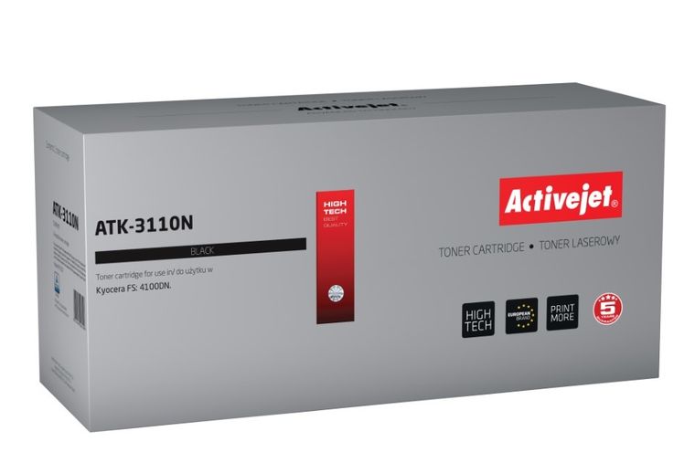 Activejet, toner do drukarki, zamiennik Kyocera TK-3110, Supreme, 15500 stron, czarny, ATK-3110N