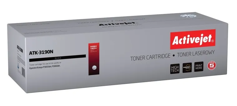 Activejet, toner do drukarki, zamiennik Kyocera TK-3190, Supreme, 25000 stron, czarny, ATK-3190N