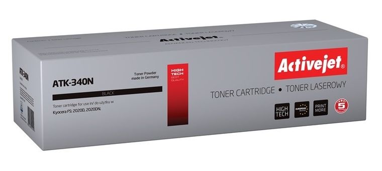 Activejet, toner do drukarki, zamiennik Kyocera TK-340, Supreme, 12000 stron, czarny, ATK-340N