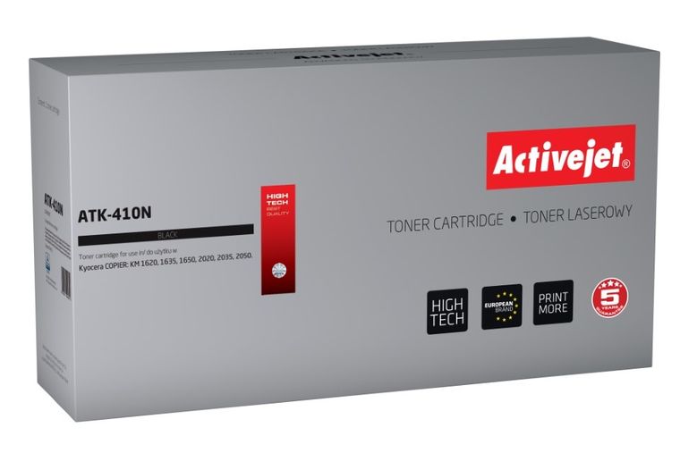 Activejet, toner do drukarki, zamiennik Kyocera TK-410, Supreme, 15000 stron, czarny, ATK-410N